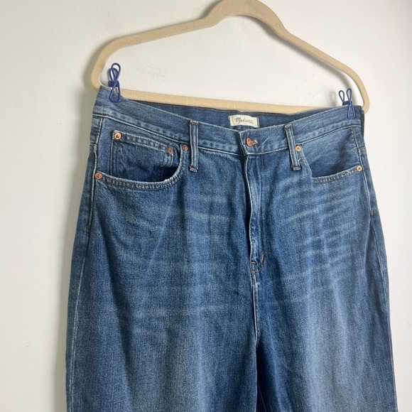 Madewell Size 35 The Mom High Rise Jean‎ In Downey Wash 100% Cotton - Picture 4 of 12